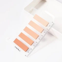 Закладки самокл. пластиковые Deli ENS356-PK 12x44мм 5цв.в упак. 20лист розовый на линейке (упак.:5шт)