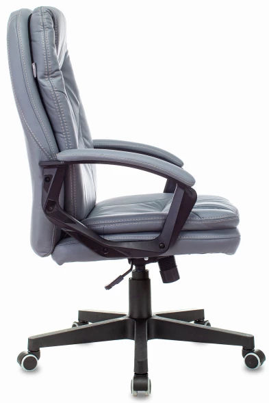 Кресло руководителя Бюрократ CH-868N серый эко.кожа крестов. пластик