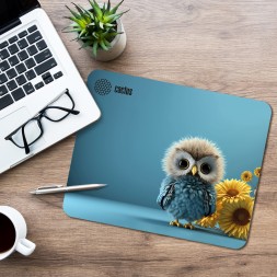 Коврик для мыши Cactus Owl blue 220x180x2мм (CS-MPC-P07XS)