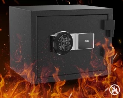 Сейф мебельный Deli ET586 огнестойкий 300x380x300мм электронный/ключевой