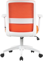 Кресло Cactus CS-WMC333-OR оранжевый сиденье оранжевый сетка/ткань низк.спин. крестов. пластик пластик белый