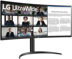 Монитор LG 34&amp;quot; UltraWide 34WR55QK-B черный VA LED 5ms 21:9 HDMI матовая HAS 300cd 178гр/178гр 3440x1440 100Hz DP Ultra WQHD USB 6.9кг