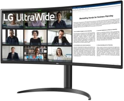 Монитор LG 34&amp;quot; UltraWide 34WR55QK-B черный VA LED 5ms 21:9 HDMI матовая HAS 300cd 178гр/178гр 3440x1440 100Hz DP Ultra WQHD USB 6.9кг