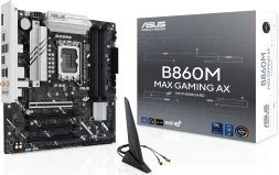 Материнская плата Asus B860M MAX GAMING AX Soc-1851 Intel B860 4xDDR5 mATX AC`97 8ch(7.1) 2.5Gg RAID+DP