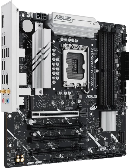 Материнская плата Asus B860M MAX GAMING AX Soc-1851 Intel B860 4xDDR5 mATX AC`97 8ch(7.1) 2.5Gg RAID+DP