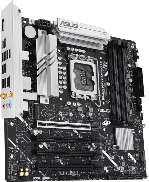 Материнская плата Asus B860M MAX GAMING AX Soc-1851 Intel B860 4xDDR5 mATX AC`97 8ch(7.1) 2.5Gg RAID+DP