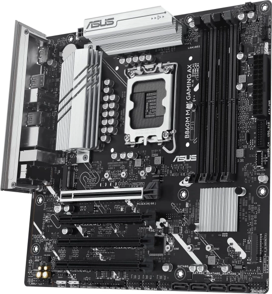 Материнская плата Asus B860M MAX GAMING AX Soc-1851 Intel B860 4xDDR5 mATX AC`97 8ch(7.1) 2.5Gg RAID+DP