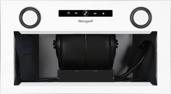 Вытяжка встраиваемая Weissgauff BOX 1200 WH белый управление: сенсорное (1 мотор)