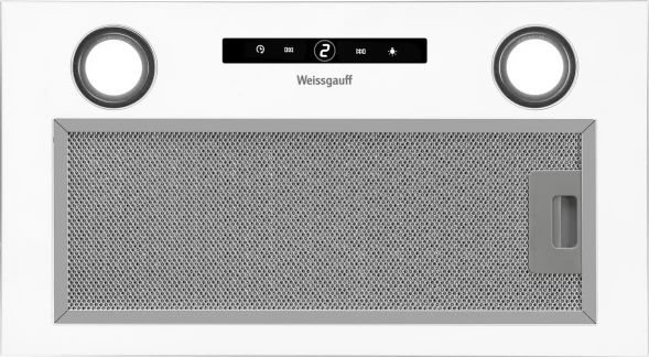 Вытяжка встраиваемая Weissgauff BOX 1200 WH белый управление: сенсорное (1 мотор)