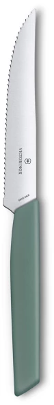 Нож кухонный Victorinox Swiss Modern (6.9006.12W43) стальной столовый для стейка лезв.120мм серрейт. заточка шалфеевый