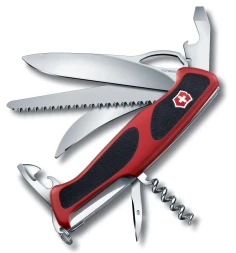 Нож перочинный Victorinox Ranger 57 M Grip (0.9583.MC) 130мм 13функц. красный/черный карт.коробка