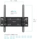 Кронштейн для телевизора Kromax PIXIS-L-2 черный 22&amp;quot;-65&amp;quot; макс.50кг настенный поворот и наклон