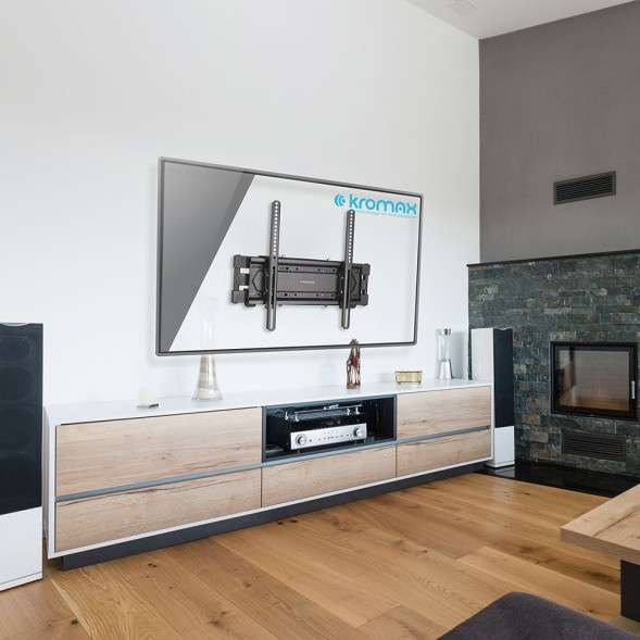 Кронштейн для телевизора Kromax PIXIS-L-2 черный 22&amp;quot;-65&amp;quot; макс.50кг настенный поворот и наклон
