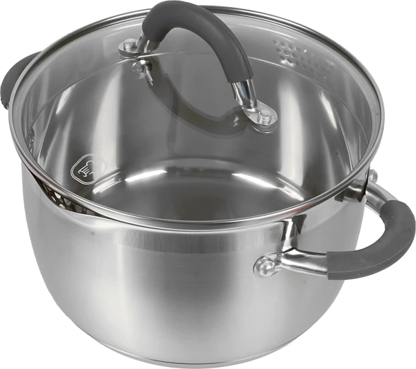 Кастрюля Rondell Flamme RDS-024 3.2л. d=20см (с крышкой) стальной