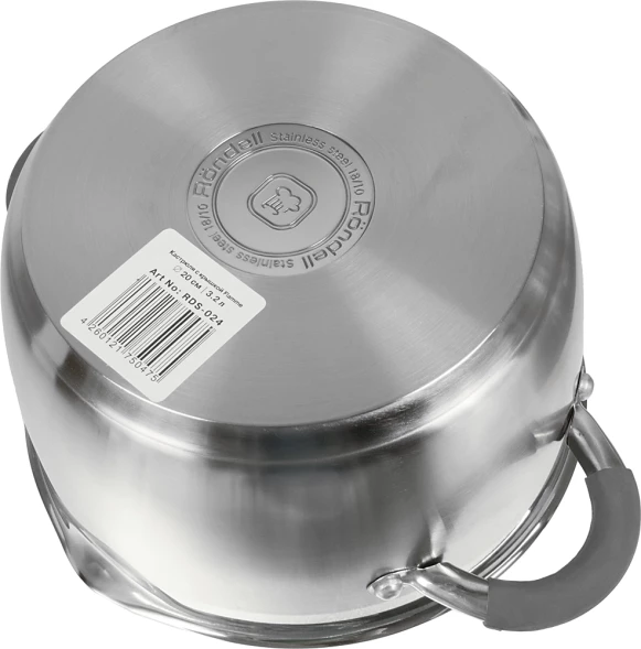 Кастрюля Rondell Flamme RDS-024 3.2л. d=20см (с крышкой) стальной
