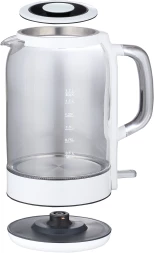 Чайник электрический Rondell RDE-WK736 1.7л. 2200Вт белый корпус: стекло