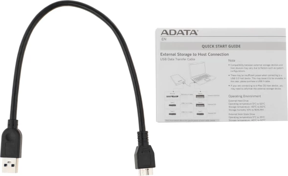 Жесткий диск A-Data USB 3.1 1Tb AHV620S-1TU31-CWH HV620S 2.5&amp;quot; белый