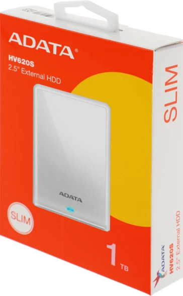 Жесткий диск A-Data USB 3.1 1Tb AHV620S-1TU31-CWH HV620S 2.5&amp;quot; белый