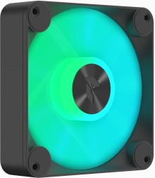 Вентилятор Aerocool APNX FP1-140 PWM ARGB 140x140mm черный/белый 4-pin 15-32dB 220gr Ret