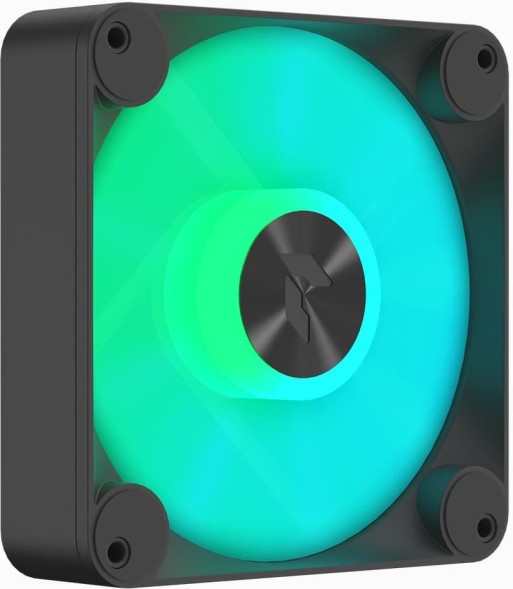 Вентилятор Aerocool APNX FP1-140 PWM ARGB 140x140mm черный/белый 4-pin 15-32dB 220gr Ret