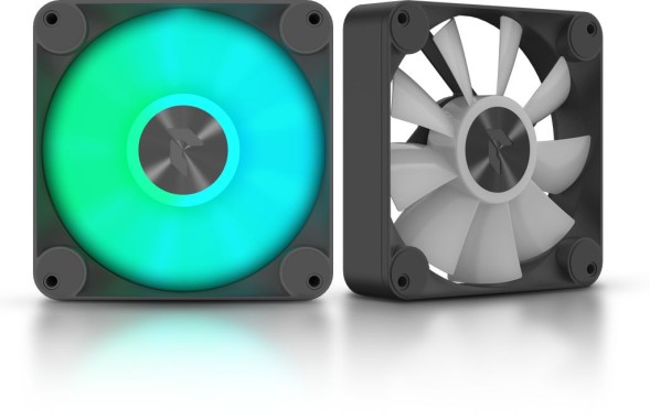 Вентилятор Aerocool APNX FP1-140 PWM ARGB 140x140mm черный/белый 4-pin 15-32dB 220gr Ret