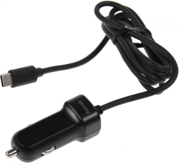 Автомобильное зар./устр. Hama H-173618 3A (PD) универсальное черный (00173618)