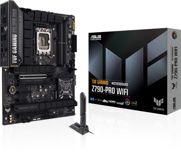 Материнская плата Asus TUF GAMING Z790-PRO WIFI Soc-1700 Intel Z790 4xDDR5 ATX AC`97 8ch(7.1) 2.5Gg RAID+HDMI+DP
