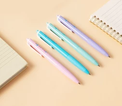 Ручка шариков. автоматическая Deli EveryU EQ44-BL ассорти/белый d=0.7мм син. черн. 1стерж. пулевидный пиш. наконечник кругл. белый