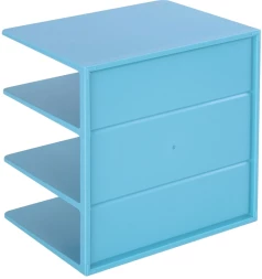 Подставка-ограничитель для книг Deli NS006BLUE Nusign 162x162x122мм синий