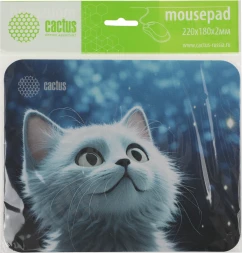 Коврик для мыши Cactus White Cat 220x180x2мм (CS-MPC-P06XS)