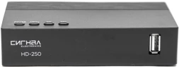 Ресивер DVB-T2 Сигнал Эфир HD-250 черный