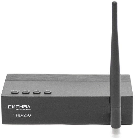 Ресивер DVB-T2 Сигнал Эфир HD-250 черный