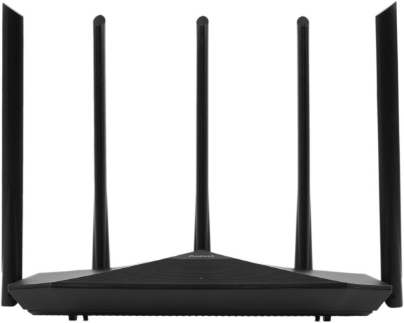 Роутер беспроводной Digma DWR-AX1501 AX1500 10/100/1000BASE-TX черный (упак.:1шт)