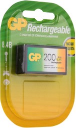 Аккумулятор GP 20R8H 9V NiMH 200mAh (1шт)