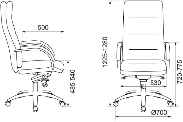 Кресло руководителя Бюрократ T-9927SL слоновая кость кожа крестов. хром