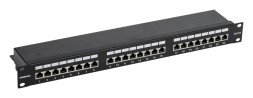 Патч-панель ITK PP24-1UC5EF-K05-G 19" 1U 24xRJ45 кат.5E FTP