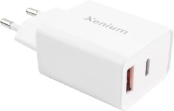 Сетевое зар./устр. Xenium X332 25W 3A+2A+1.5A USB Type-C универсальное белый (CCX332CW/00)