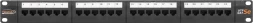 Патч-панель Nikomax NMC-RP24UD2-1U-BK 19&amp;quot; 1U 24xRJ45 кат.5E UTP