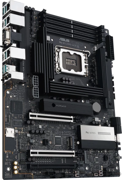 Материнская плата Asus PRO WS Z890-ACE SE Soc-1851 Intel Z890 4xDDR5 ATX AC`97 8ch(7.1) 1x10G/1х2,5G/1xGigabit RAID+HDMI