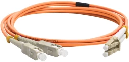 Патч-корд Lanmaster LAN-2LC-2SC/OM4-5.0 2x50/125 OM4 LC дуплекс-SC дуплекс 5м LSZH