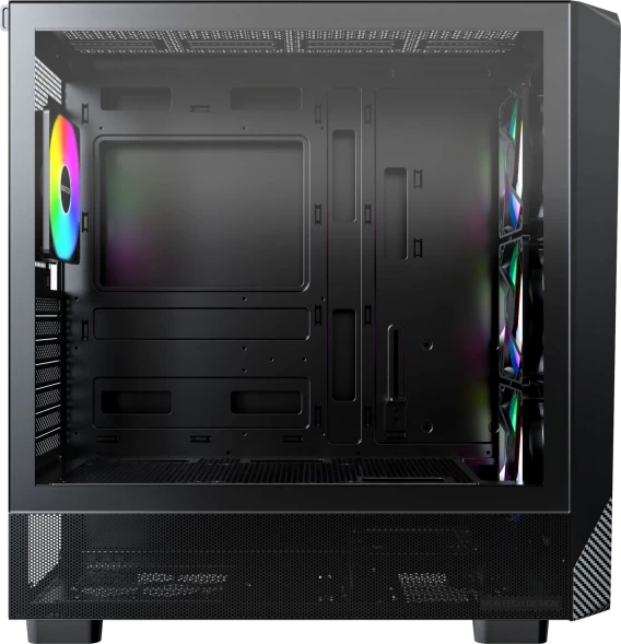 Корпус Montech X5 черный без БП ATX 8x120mm 2x140mm 1xUSB2.0 1xUSB3.0 audio bott PSU