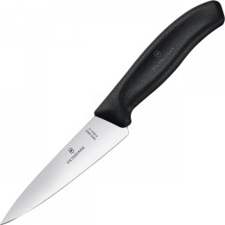 Нож кухонный Victorinox Swiss Classic (6.8003.12B) стальной разделочный для мяса лезв.120мм прямая заточка черный блистер