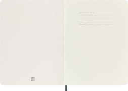 Блокнот Moleskine CLASSIC SOFT QP621B20 XLarge 190х250мм 192стр. линейка мягкая обложка синий сапфир