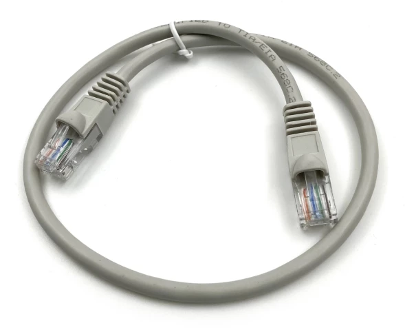Патч-корд Buro UTP 4 пары cat.5E CCA molded 0.25м серый RJ-45 (m)-RJ-45 (m)