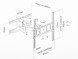 Кронштейн для телевизора Ultramounts UM908 черный 32&amp;quot;-75&amp;quot; макс.40кг настенный поворотно-выдвижной и наклонный