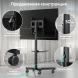 Стойка для телевизора Onkron TS1137 черный 23&amp;quot;-60&amp;quot; макс.45кг напольный мобильный