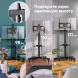 Стойка для телевизора Onkron TS1137 черный 23&amp;quot;-60&amp;quot; макс.45кг напольный мобильный