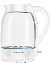 Чайник электрический Polaris PWK 1797CGL 1.8л. 2200Вт белый корпус: стекло/пластик
