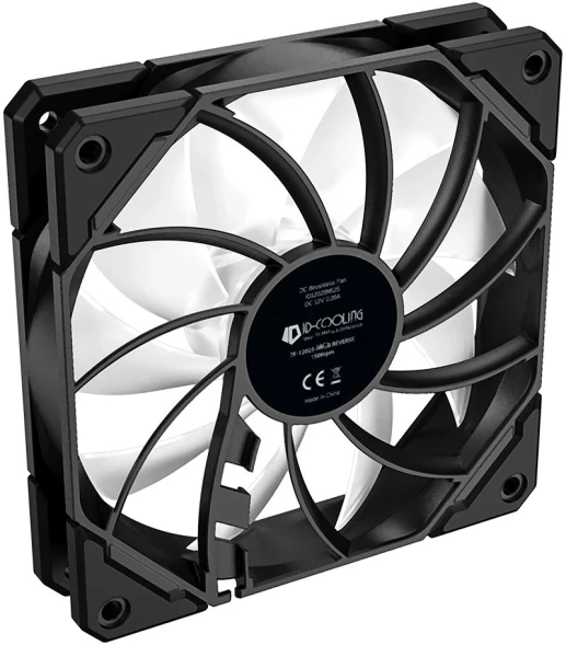 Вентилятор для корпуса ID-Cooling TF-12025 Pro Reverse ARGB 120х120x25 черный 4-pin + 3-pin 35.2дБ (TF-12025-PRO ARGB REVERSE) Ret