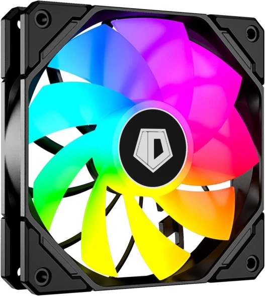 Вентилятор для корпуса ID-Cooling TF-12025 Pro Reverse ARGB 120х120x25 черный 4-pin + 3-pin 35.2дБ (TF-12025-PRO ARGB REVERSE) Ret